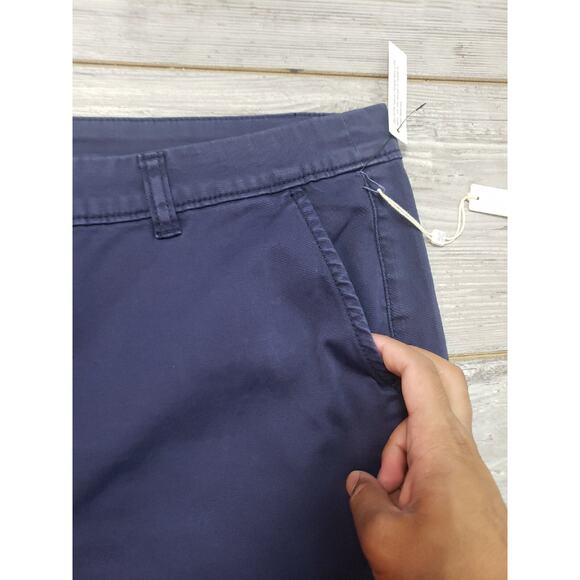CASLON Women's Cotton Navy Blue Khaki Style Chino Pants Size 16 16w 40x30 - Picture 5 of 11